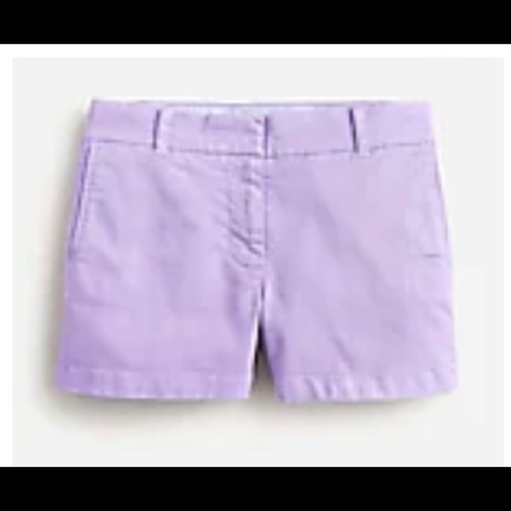 J Crew 4” stretch chino short in Hampton purple